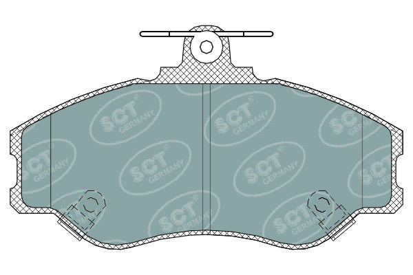 SCT GERMANY Комплект тормозных колодок, дисковый тормоз SP 323 PR